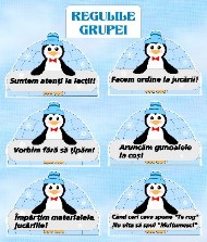 Set 6 reguli pentru grupa pinguinilor