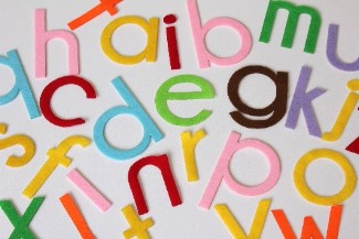 Alfabet din fetru litere mici de tipar