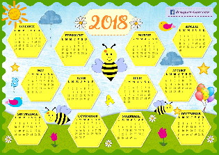 Cadou digital calendar cu albinute