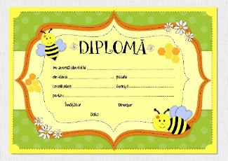 Diploma cu albinute