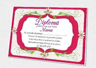 Diploma pentru mama