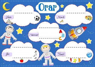 Orar cu astronauti