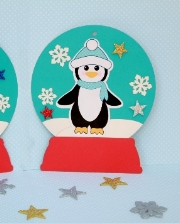 Set creativ glob de iarna cu pinguin